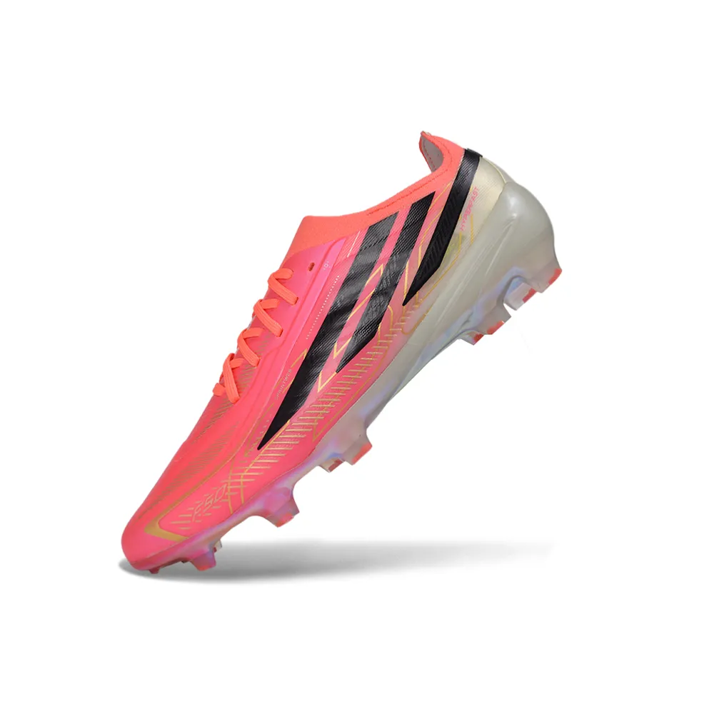 Chuteira Campo Adidas F50 Hyperfast FG LL Rosa e Preto