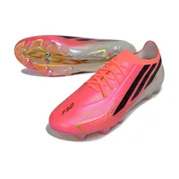 Chuteira Campo Adidas F50 Hyperfast FG LL Rosa e Preto - imagem 5