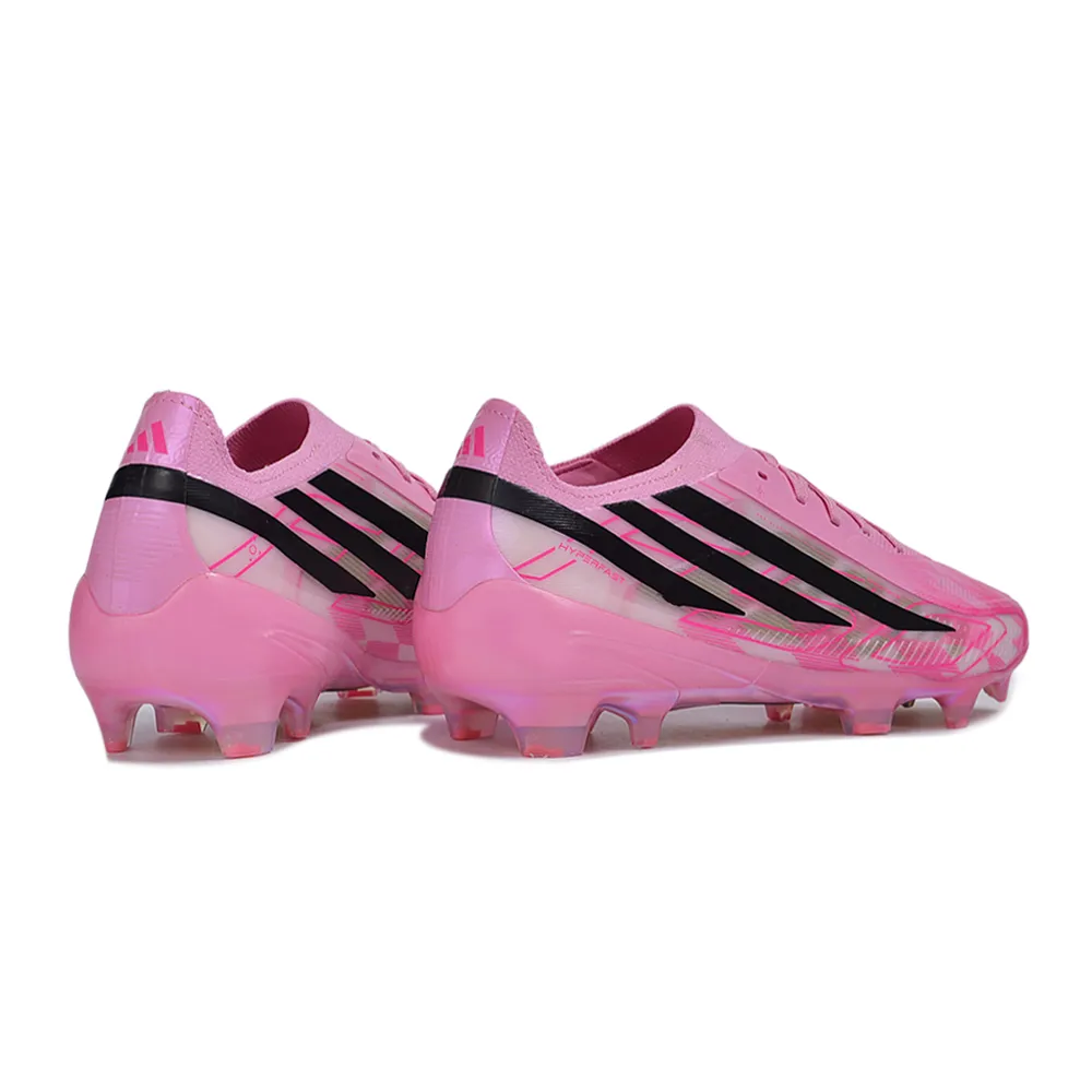 Chuteira Campo Adidas F50 Hyperfast FG LL Rosa e Preto