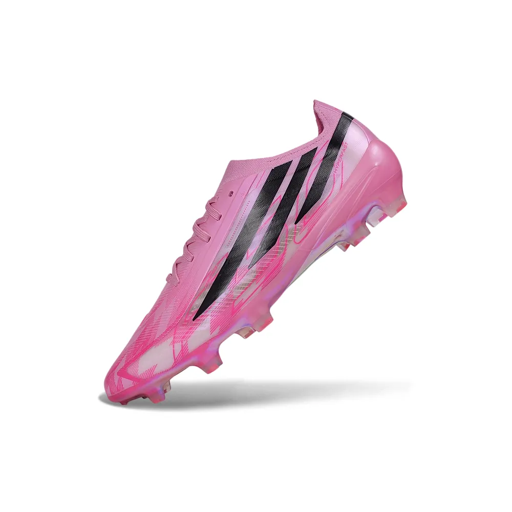 Chuteira Campo Adidas F50 Hyperfast FG LL Rosa e Preto