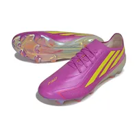 Chuteira Campo Adidas F50 Hyperfast FG LL Rosa e Amarelo - imagem 2