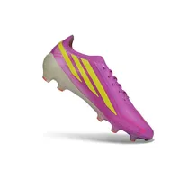 Chuteira Campo Adidas F50 Hyperfast FG LL Rosa e Amarelo - imagem 4