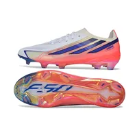 Chuteira Campo Adidas F50 Hyperfast FG LL Rosa, Branco e Azul - imagem 5