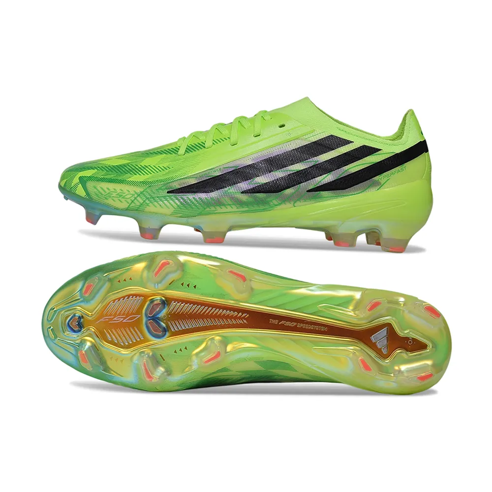 Chuteira Campo Adidas F50 Hyperfast FG LL Verde e Preto