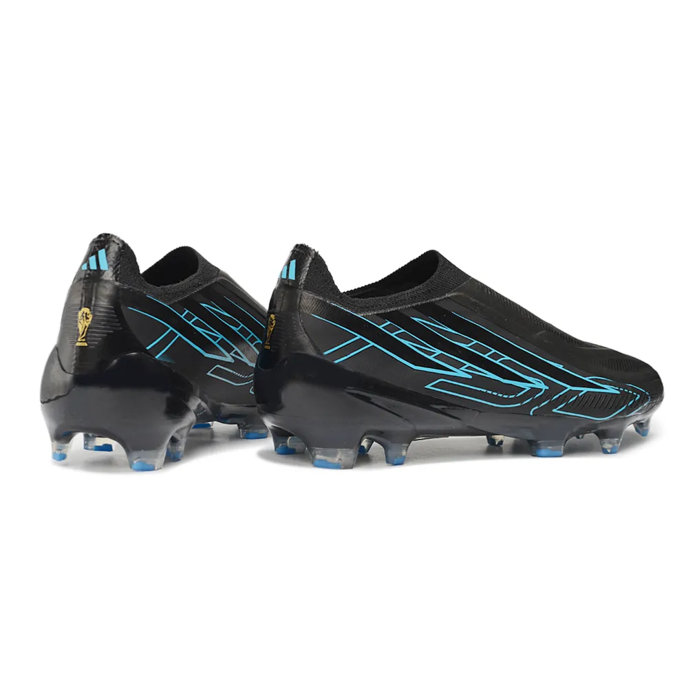 Chuteira Campo Adidas F50 Hyperfast LL FG Preto e Azul