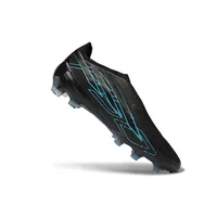 Chuteira Campo Adidas F50 Hyperfast LL FG Preto e Azul - imagem 3