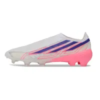 Chuteira Campo Adidas F50 Hyperfast LL FG Branco, Azul e Rosa - imagem 1