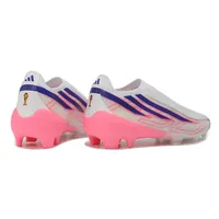 Chuteira Campo Adidas F50 Hyperfast LL FG Branco, Azul e Rosa - imagem 3