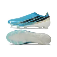 Chuteira Campo Adidas F50 Hyperfast LL FG Azul, Branco e Preto - imagem 5
