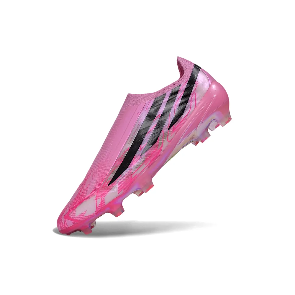 Chuteira Campo Adidas F50 Hyperfast LL FG Rosa e Preto