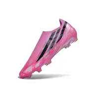 Chuteira Campo Adidas F50 Hyperfast LL FG Rosa e Preto - imagem 2