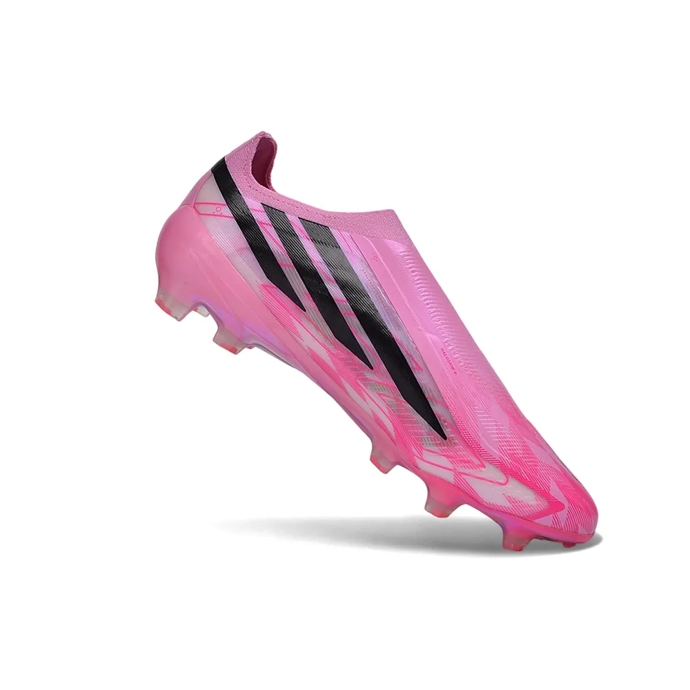 Chuteira Campo Adidas F50 Hyperfast LL FG Rosa e Preto