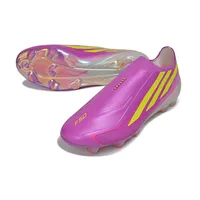Chuteira Campo Adidas F50 Hyperfast LL FG Roxo e Amarelo - imagem 5