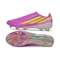 Chuteira Campo Adidas F50 Hyperfast LL FG Roxo e Amarelo - imagem 3