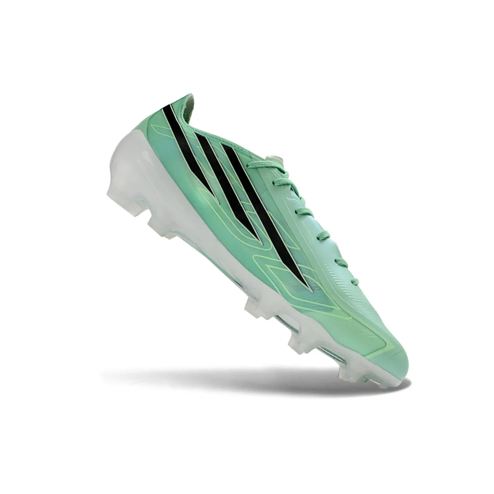 Chuteira Campo Adidas F50 Hyperfast FG LL Verde, Preto e Branco