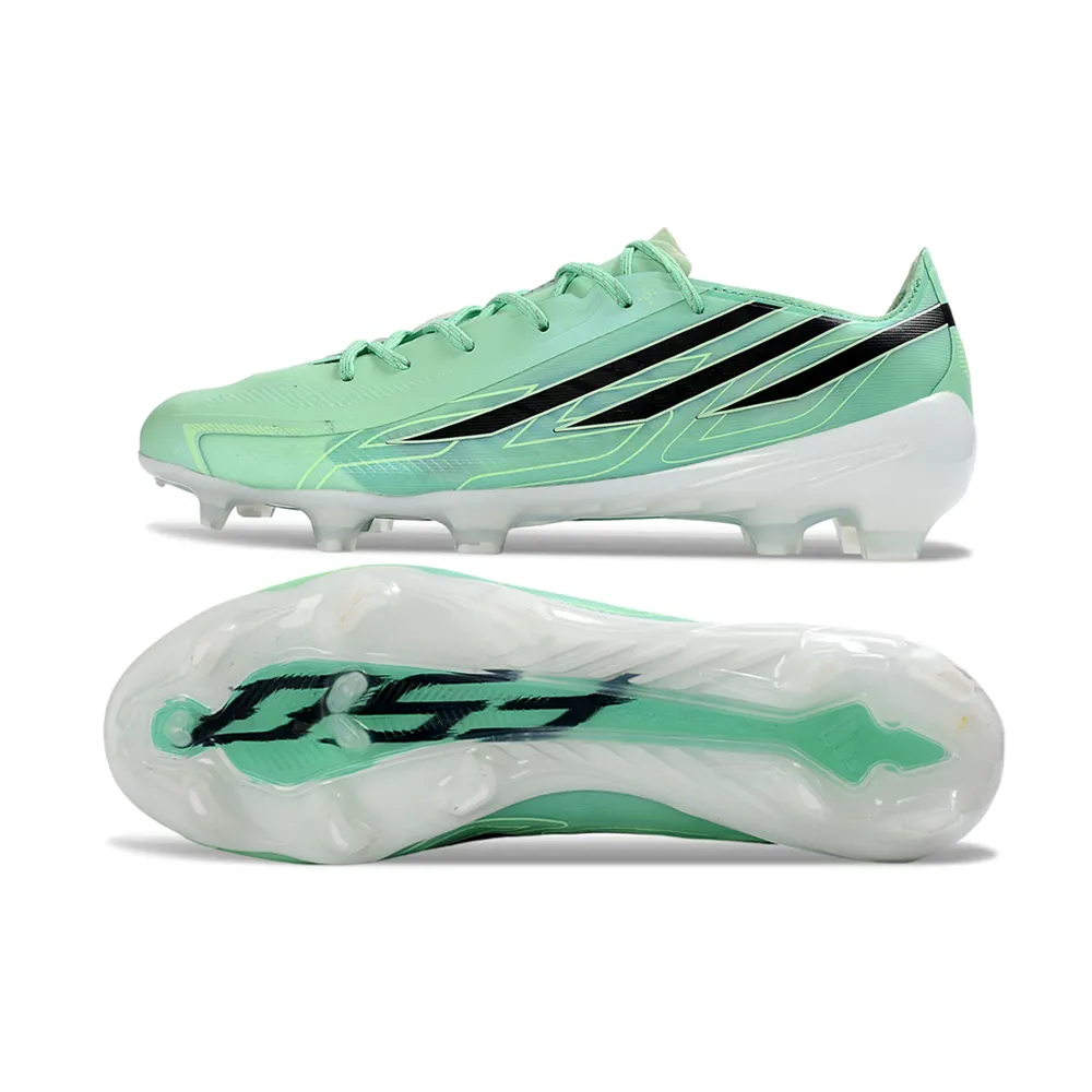 Chuteira Campo Adidas F50 Hyperfast FG LL Verde, Preto e Branco
