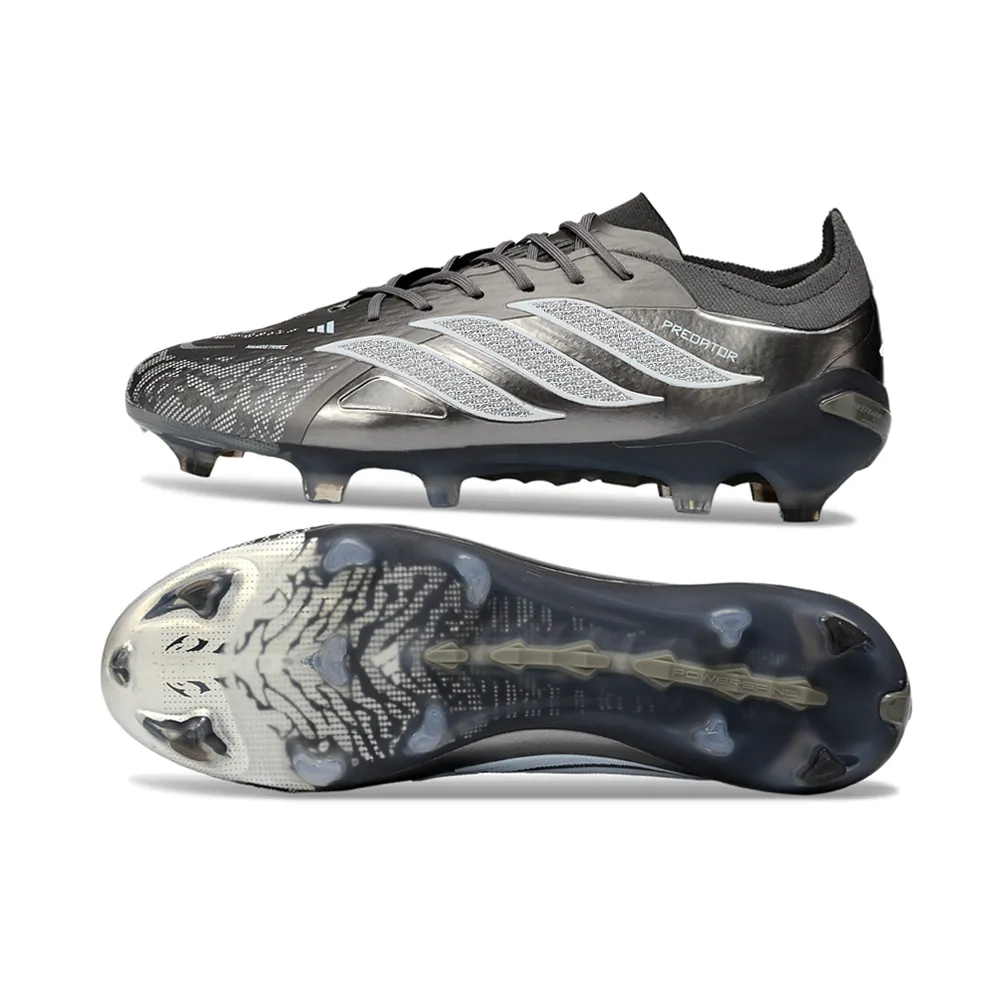 Chuteira Campo Adidas Predator 26 Elite FG Prata