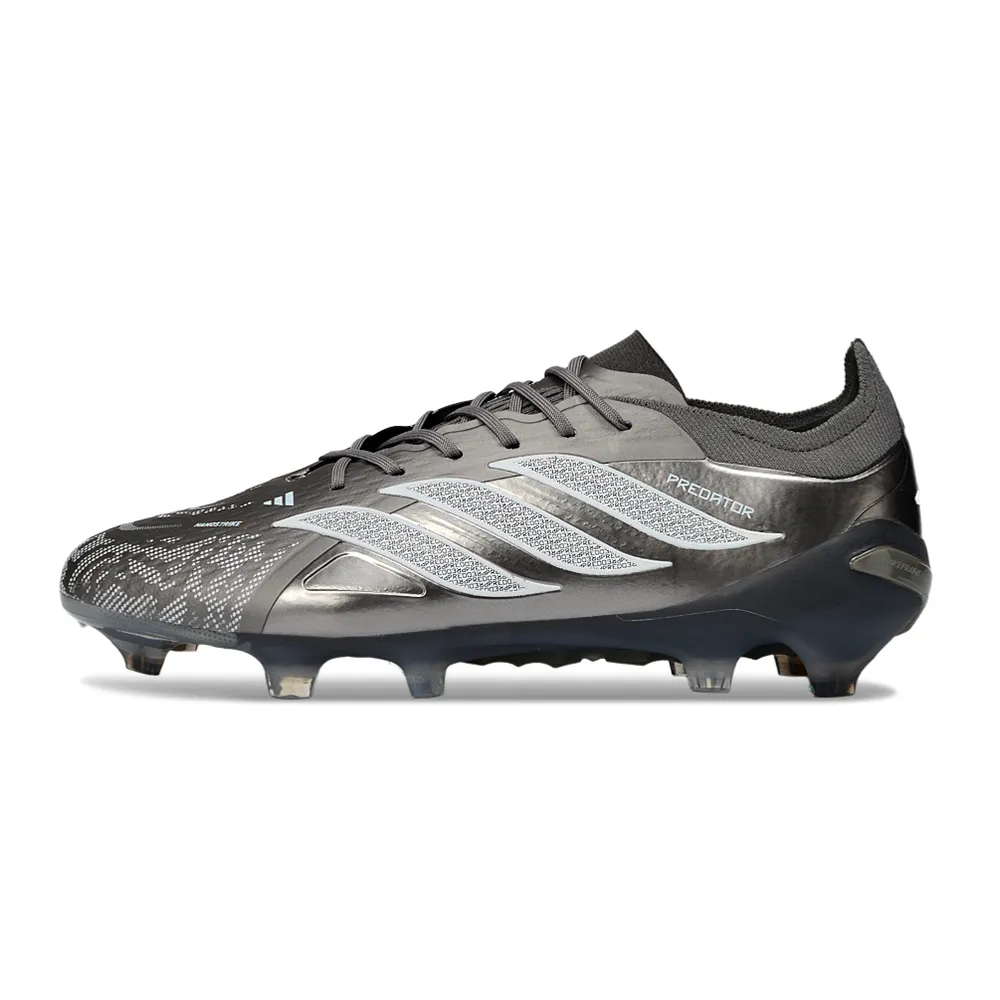 Chuteira Campo Adidas Predator 26 Elite FG Prata