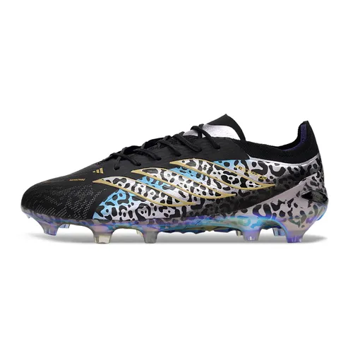 Chuteira Campo Adidas Predator 26 Elite FG Preto e Prata