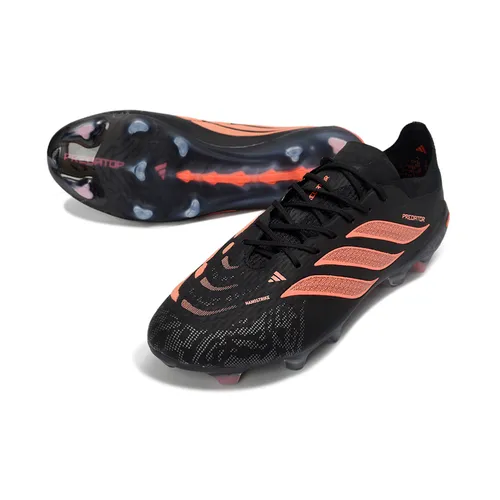 Chuteira Campo Adidas Predator 26 Elite FG Preto e Laranja