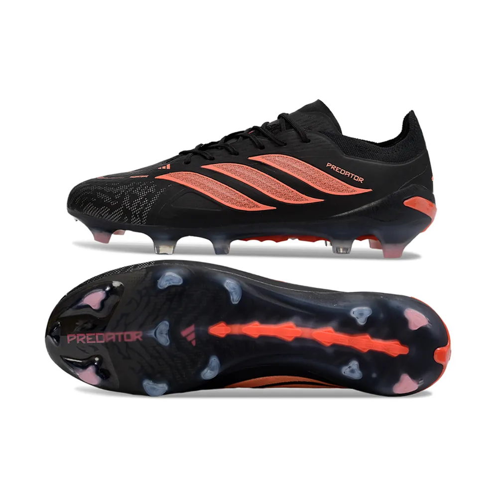 Chuteira Campo Adidas Predator 26 Elite FG Preto e Laranja