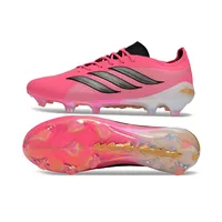 Chuteira Campo Adidas Predator 26 Elite FG Rosa e Preto - imagem 6