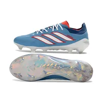 Chuteira Campo Adidas Predator 26 Elite FG Azul, Branco e Vermelho - imagem 3