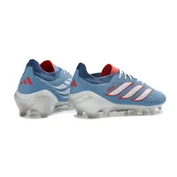 Chuteira Campo Adidas Predator 26 Elite FG Azul, Branco e Vermelho - imagem 6