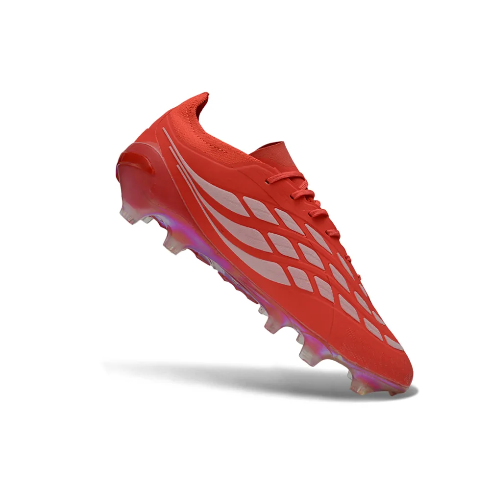 Chuteira Campo Adidas Predator 26 Elite FG Laranja e Prata