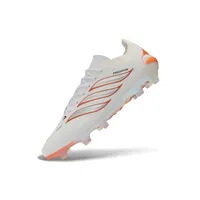 Chuteira Campo Adidas Predator 26 Elite FG Branco e Laranja - imagem 4