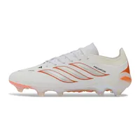 Chuteira Campo Adidas Predator 26 Elite FG Branco e Laranja - imagem 1