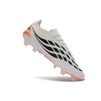 Chuteira Campo Adidas Predator 26 Elite FG Branco e Laranja - imagem 3