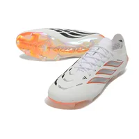 Chuteira Campo Adidas Predator 26 Elite FG Branco e Laranja - imagem 5