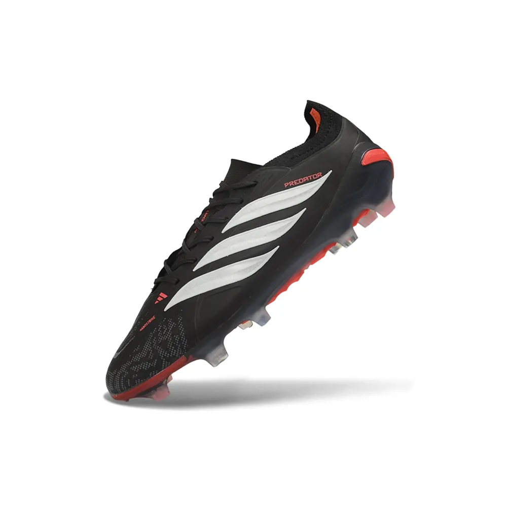 Chuteira Campo Adidas Predator 26 Elite FG Preto, Branco e Laranja