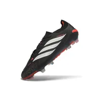 Chuteira Campo Adidas Predator 26 Elite FG Preto, Branco e Laranja - imagem 6