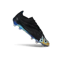 Chuteira Campo Adidas Predator 26 Elite FG Preto, Azul e Dourado - imagem 5