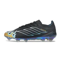 Chuteira Campo Adidas Predator 26 Elite FG Preto, Azul e Dourado - imagem 1