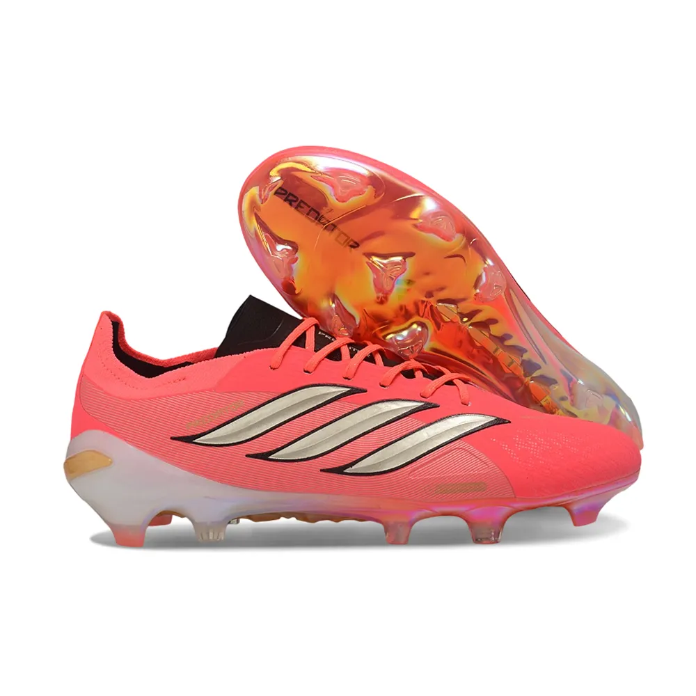 Chuteira Campo Adidas Predator 26 Elite FG Rosa