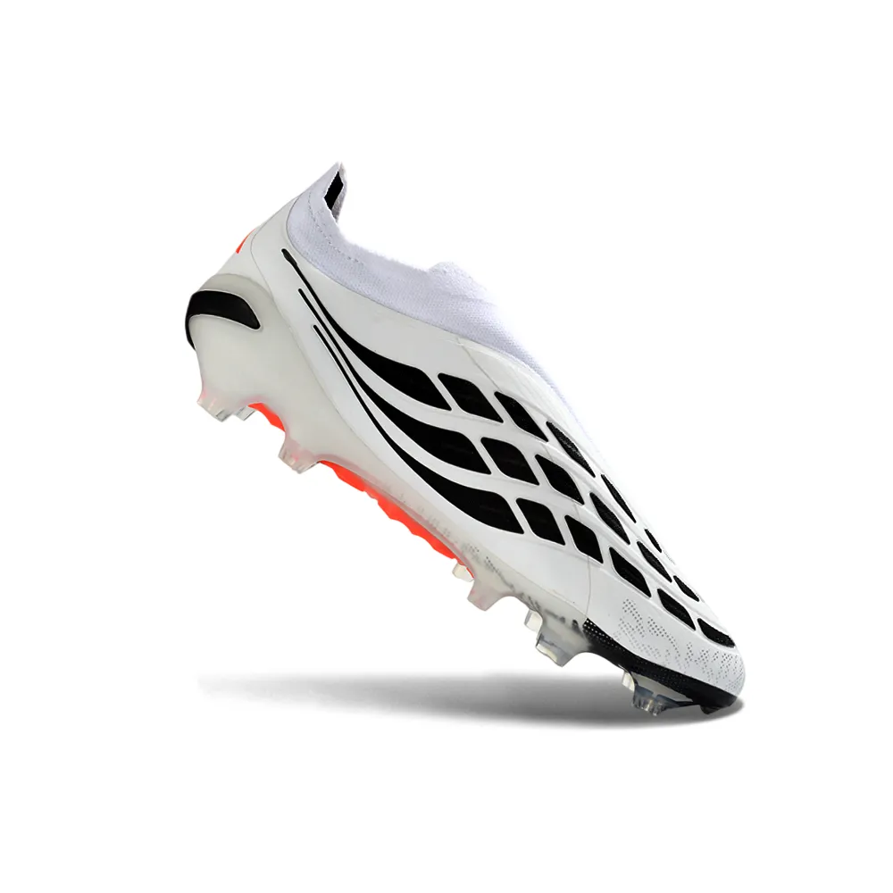 Chuteira Campo Adidas Predator LL 26 Elite FG Branco e Laranja