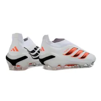 Chuteira Campo Adidas Predator LL 26 Elite FG Branco e Laranja - imagem 6