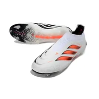 Chuteira Campo Adidas Predator LL 26 Elite FG Branco e Laranja - imagem 5
