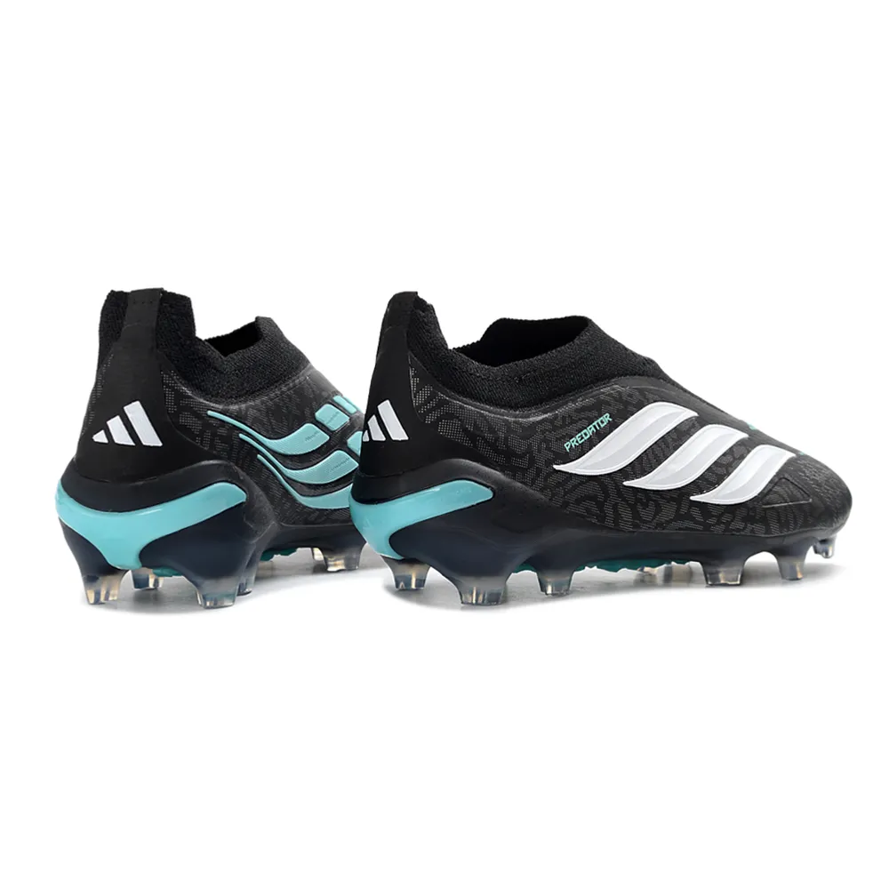 Chuteira Campo Adidas Predator LL 26 Elite FG Preto, Branco e Azul