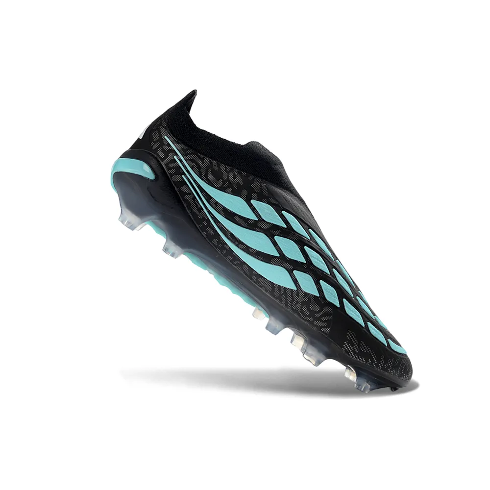 Chuteira Campo Adidas Predator LL 26 Elite FG Preto, Branco e Azul