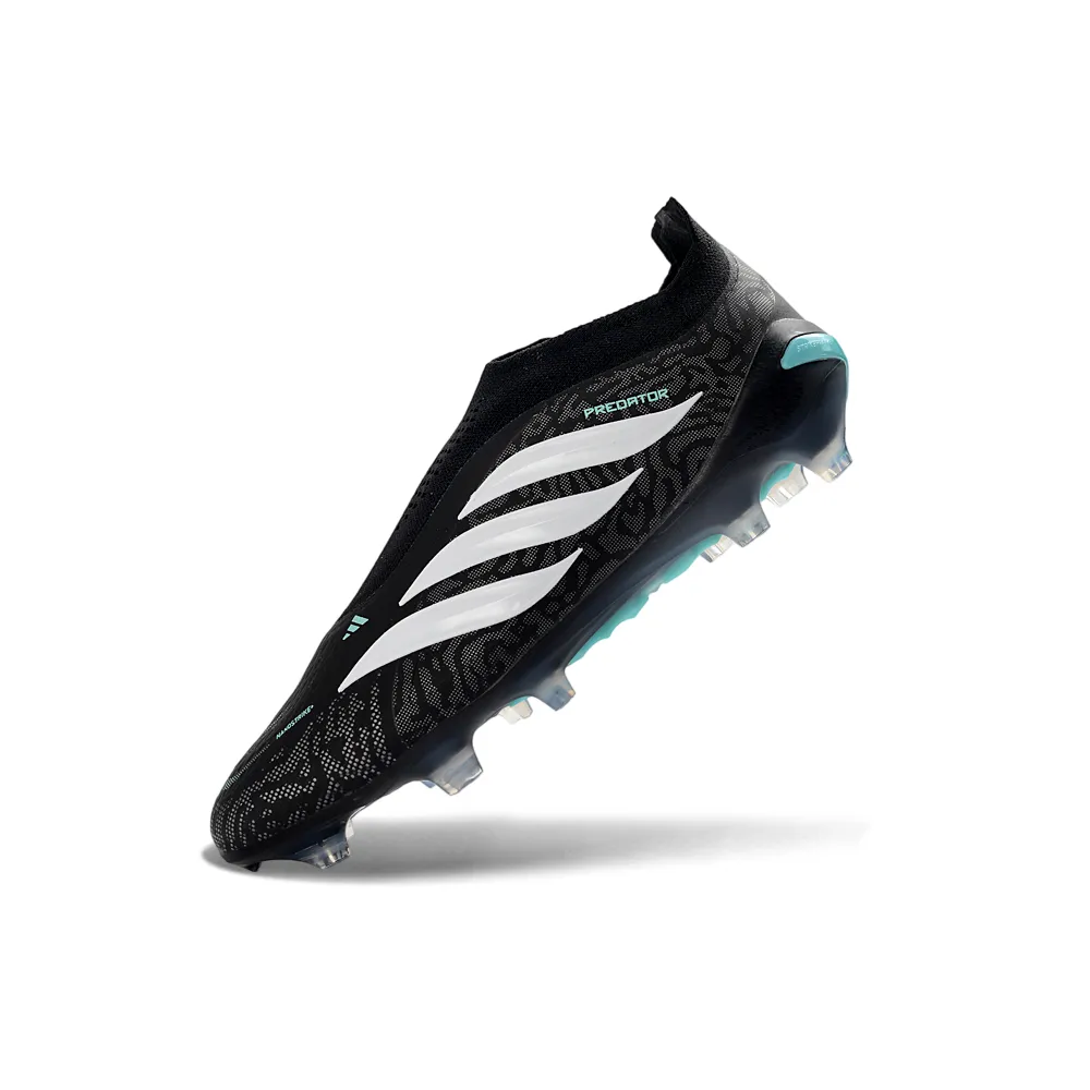 Chuteira Campo Adidas Predator LL 26 Elite FG Preto, Branco e Azul
