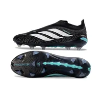 Chuteira Campo Adidas Predator LL 26 Elite FG Preto, Branco e Azul - imagem 6