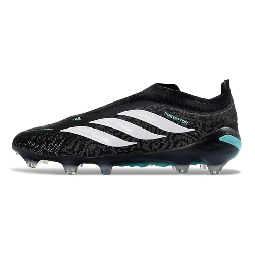 Chuteira Campo Adidas Predator LL 26 Elite FG Preto, Branco e Azul