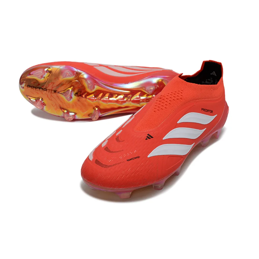 Chuteira Campo Adidas Predator LL 26 Elite FG Laranja e Branco