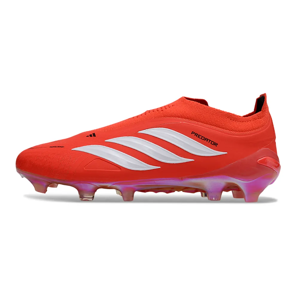 Chuteira Campo Adidas Predator LL 26 Elite FG Laranja e Branco