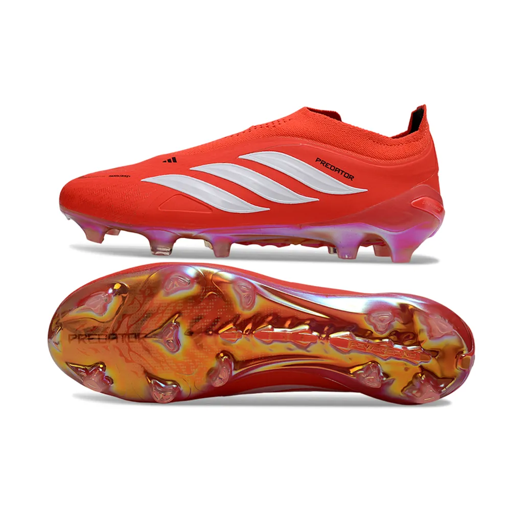 Chuteira Campo Adidas Predator LL 26 Elite FG Laranja e Branco