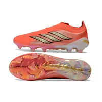 Chuteira Campo Adidas Predator LL 26 Elite FG Laranja e Dourado - imagem 6